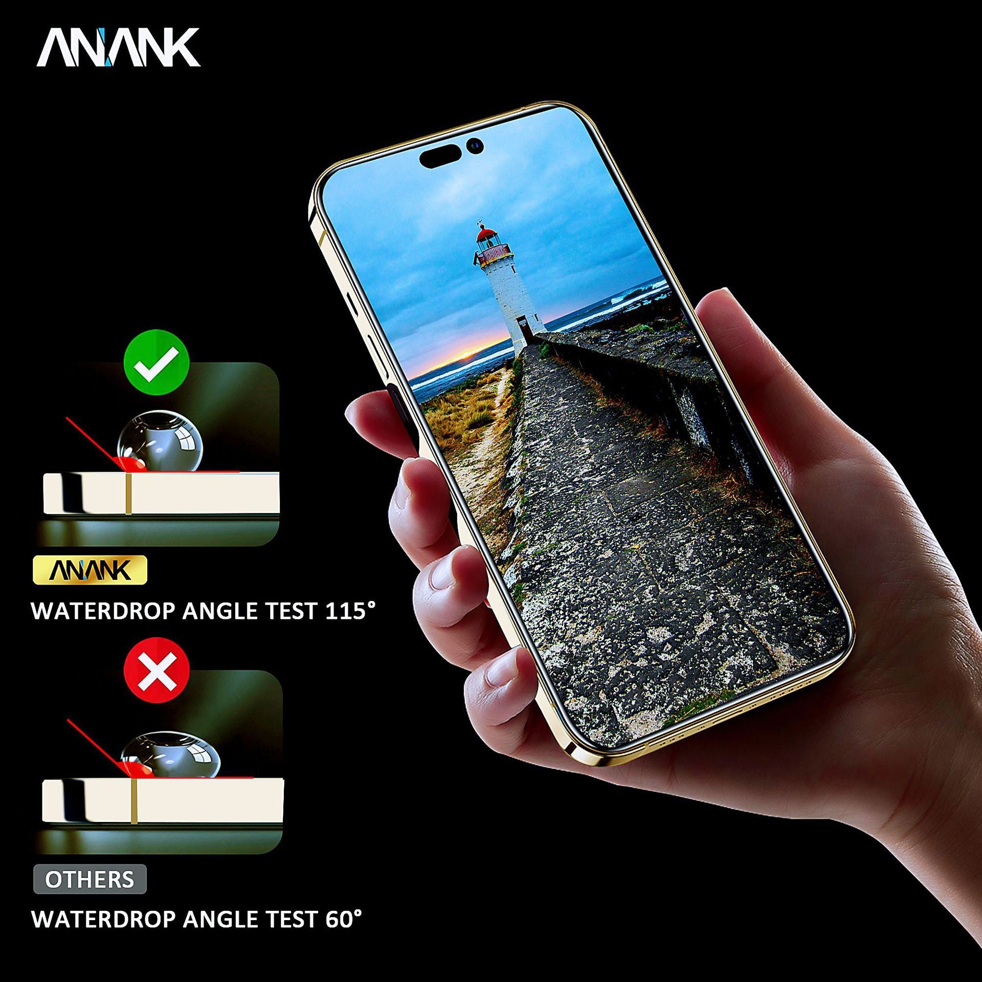 Anank iPhone 15 Plus 2.5d Reinforced Edge Glass Anank iPhone 15 Plus 2.5d Reinforced Edge Glass
